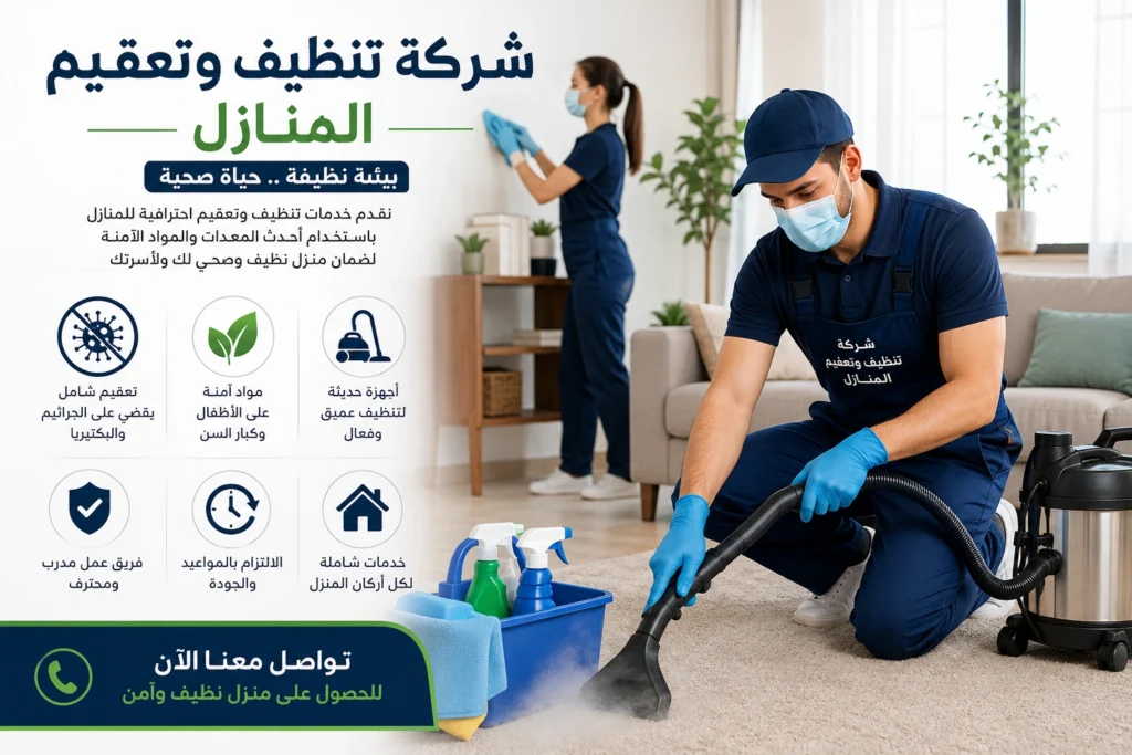 شركة تنظيف وتعقيم