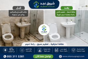 شركة تنظيف وتعقيم حمامات باحترافية