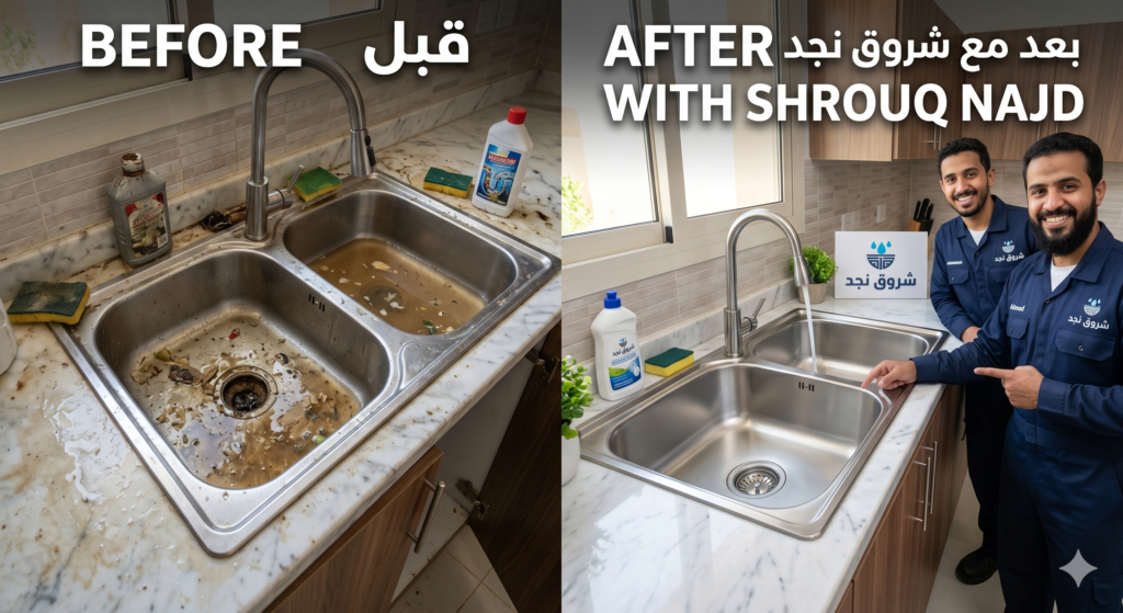 شركة تسليك بلاعات المطبخ بالرياض