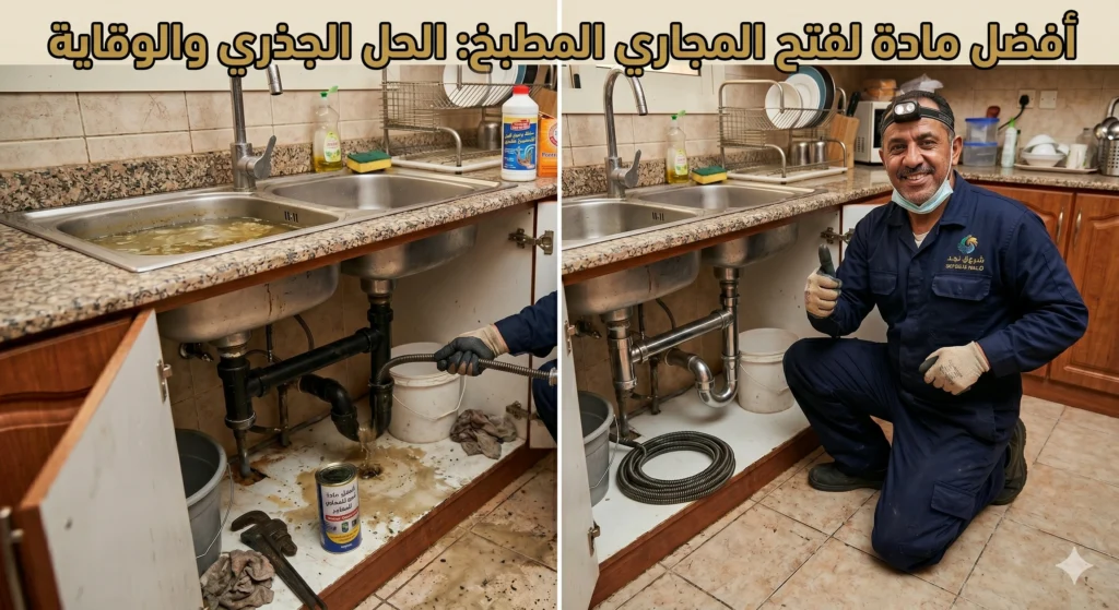 أفضل مادة لفتح المجاري المطبخ