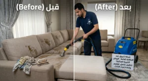 خدمات شركة تنظيف كنب بالبخار