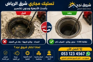 شركة تسليك مجاري بالرياض