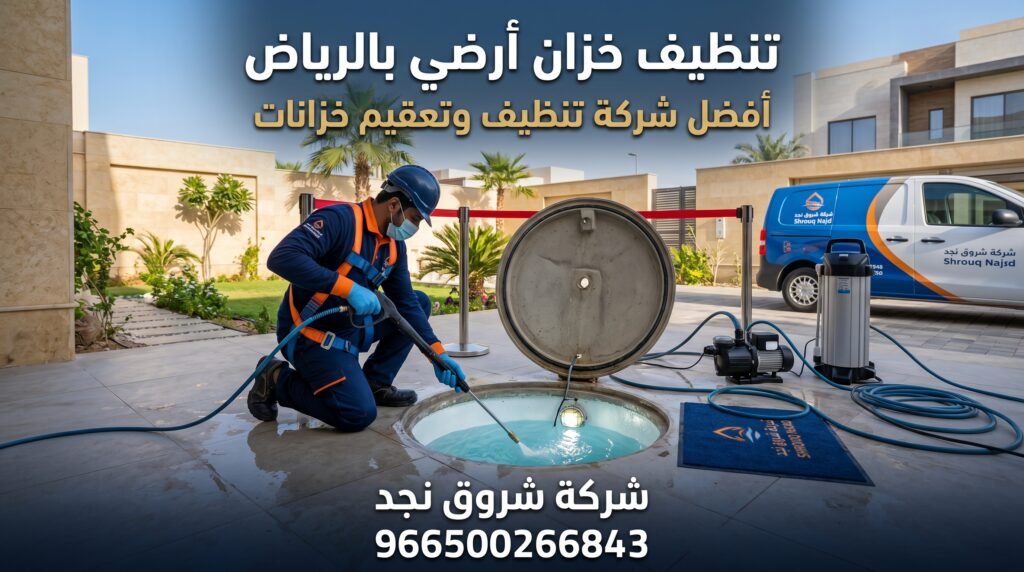 تنظيف خزان أرضي بالرياض