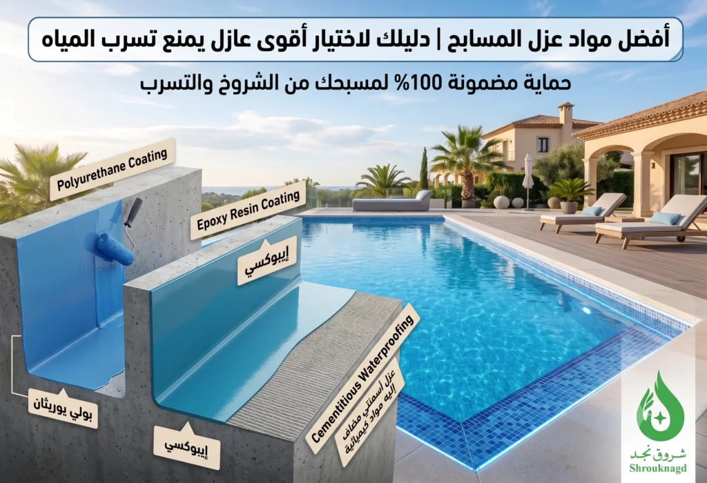 أفضل مواد عزل المسابح