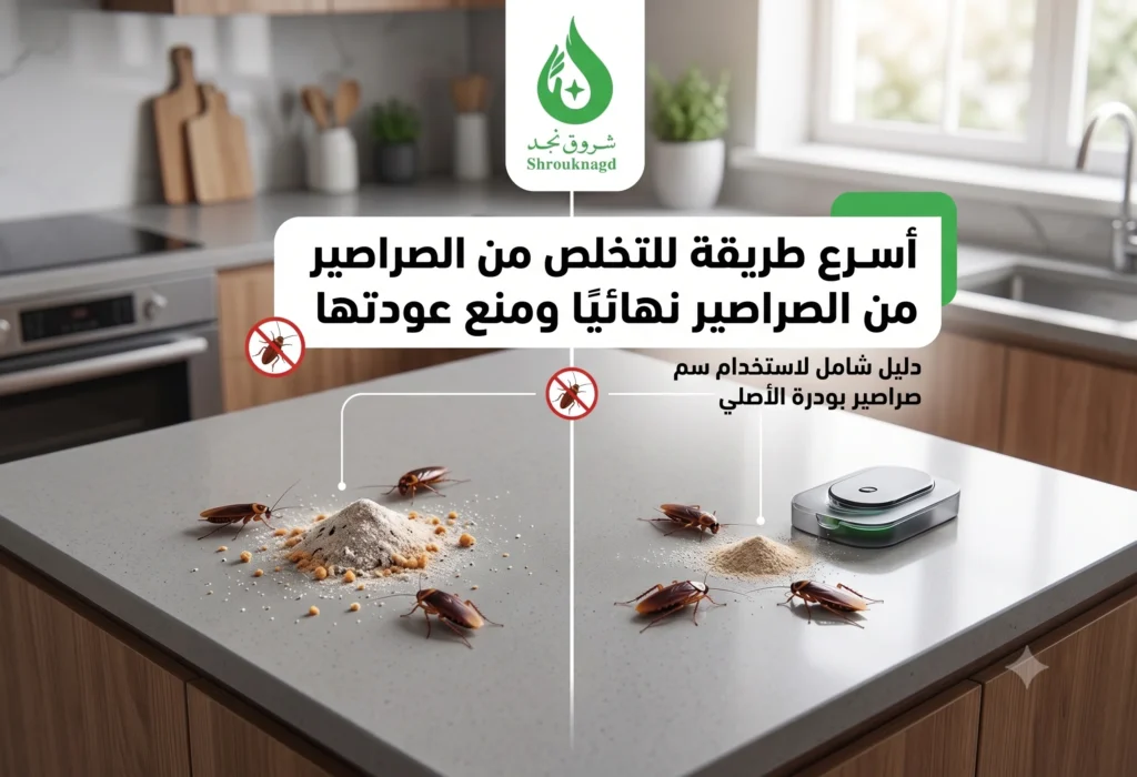 اسرع طريقه للتخلص من الصراصير