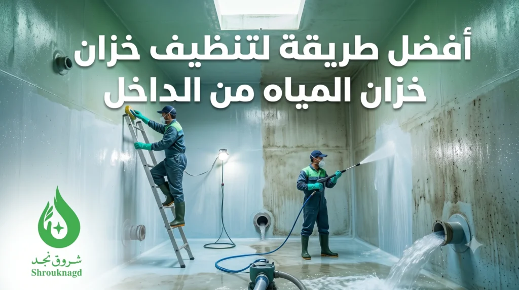 افضل طريقة لتنظيف خزان المياه من الداخل