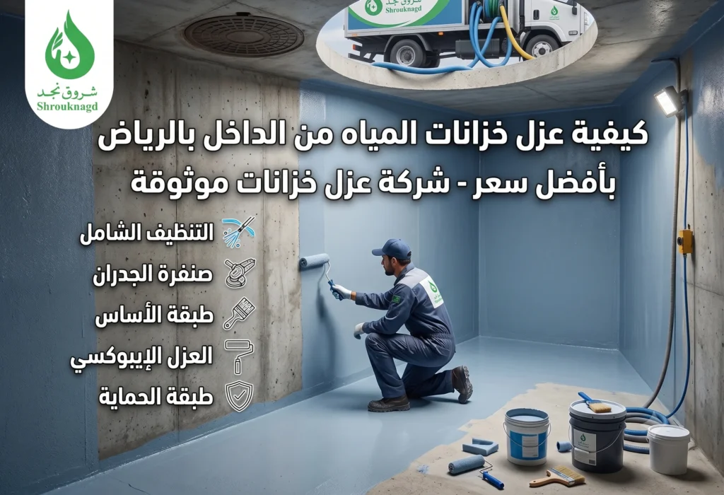 عزل خزانات المياه من الداخل