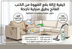 ما هي المادة التي تزيل بقعة القهوة؟