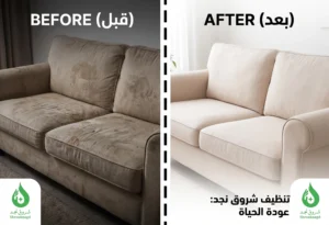 متى نلجأ إلى شركة تنظيف كنب متخصصة؟