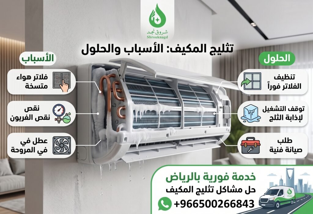 سبب تثليج المكيف