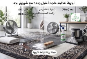 كيفية التخلص من رائحة السجاد المبلل