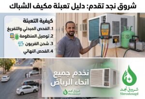شركة لتعبئة فريون مكيف شباك
