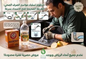 انسداد خطوط الصرف الخارجية.