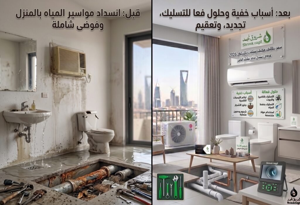 انسداد مواسير المياه بالمنزل