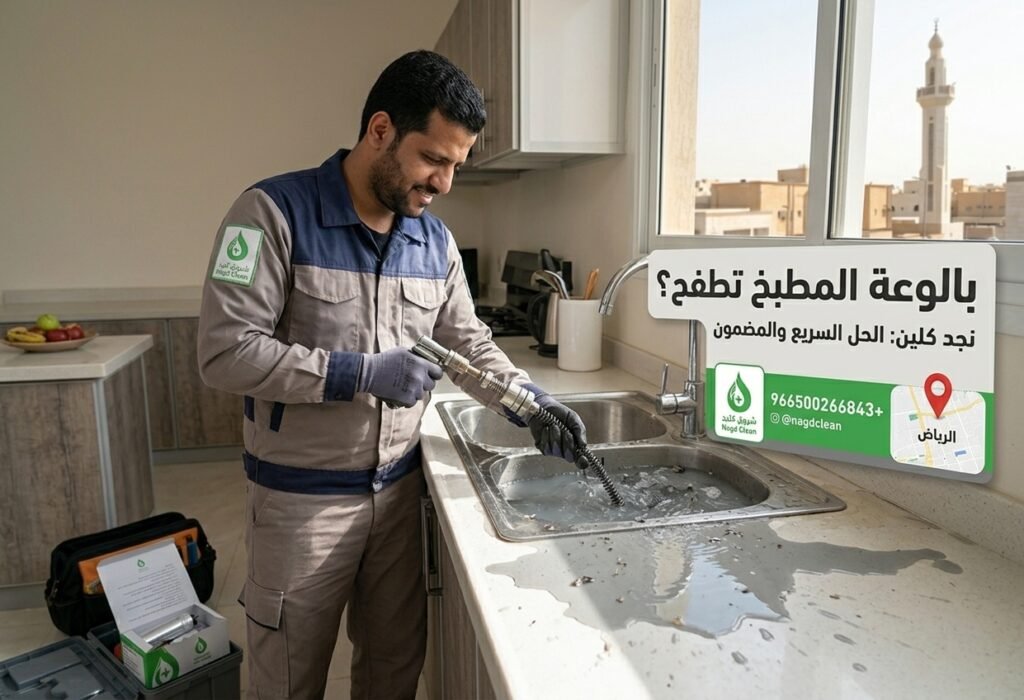 بالوعة المطبخ تطفح