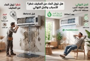أضرار إهمال تسريب مياه المكيف
