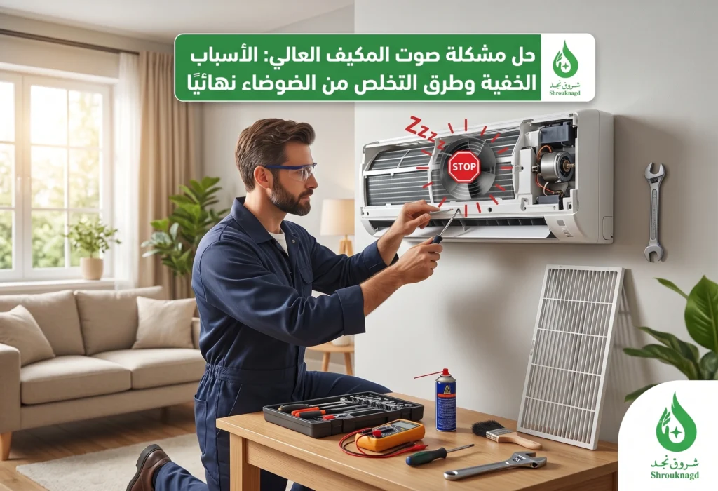 حل مشكلة صوت المكيف العالي