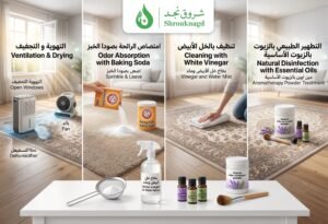 عروض شروق نجد في  كيفية التخلص من رائحة السجاد المبلل