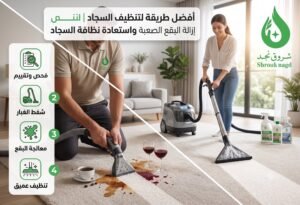 أفضل المواد المستخدمة في تنظيف السجاد