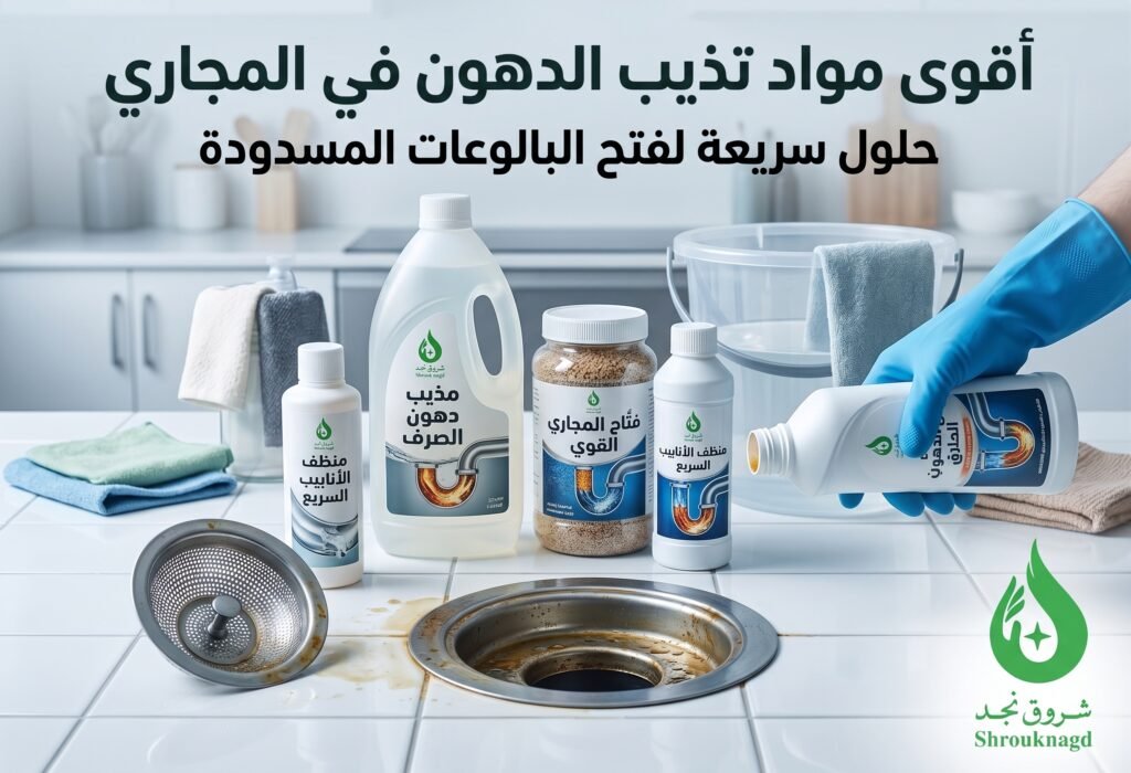 مواد تذيب الدهون في المجاري