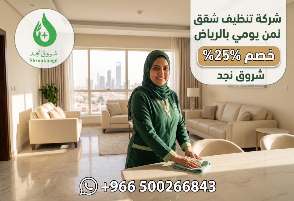 شركة تنظيف شقق يومي