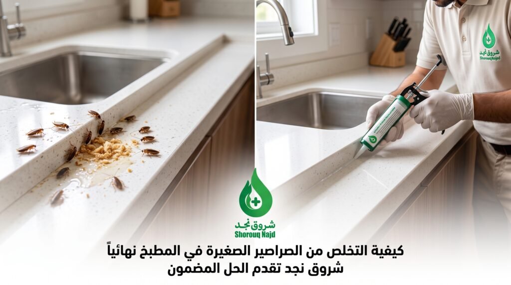 طريقة التخلص من الصراصير الصغيرة