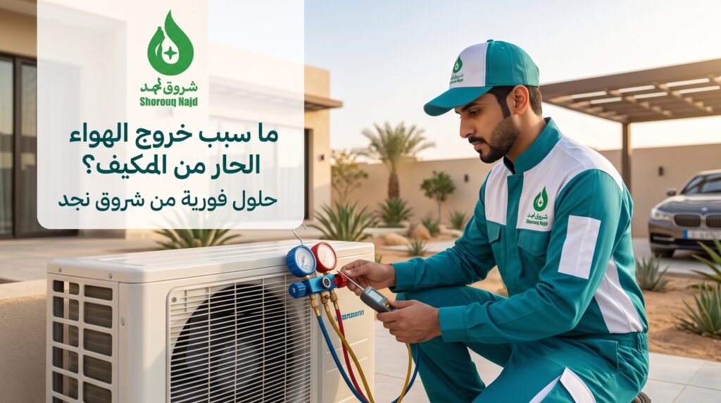 ما سبب خروج الهواء الحار من المكيف
