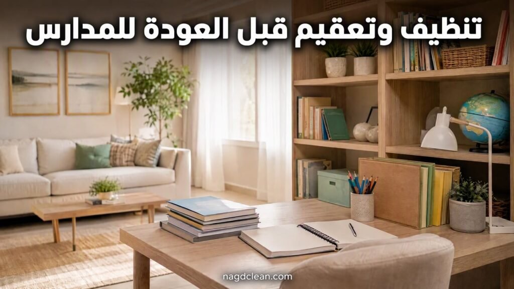 تنظيف وتعقيم المنازل قبل العودة للمدارس بالرياض